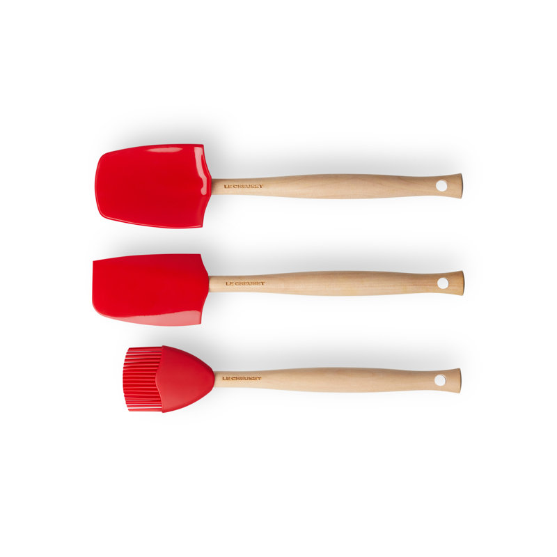 Le Creuset Set of 3 Craft Spatula's, Cerise