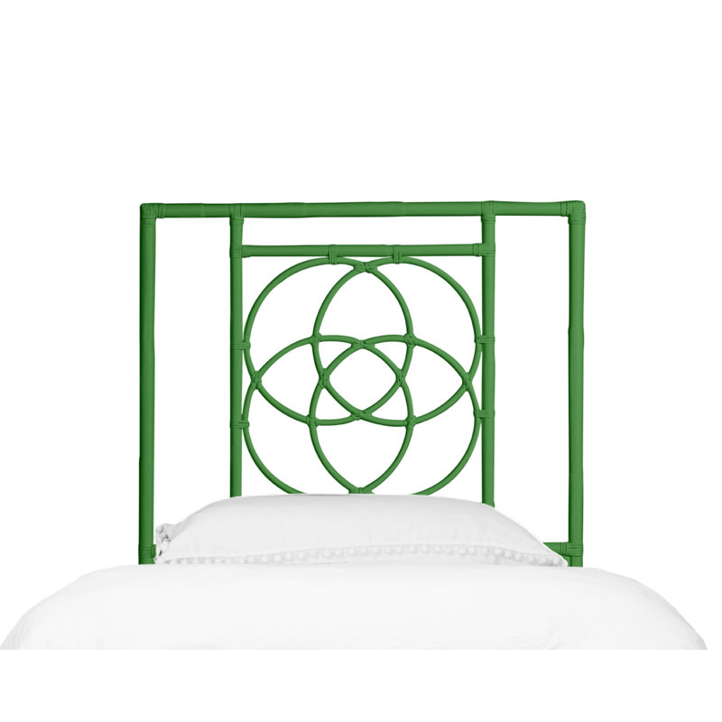 Emilia Open-Frame Headboard, Twin, Green