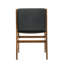 Paire de chaises de salle à manger contemporaines rembourrées, gris foncé, en bois d'hévéa fabriquées en gris, style, fabrication, l 19,18 po x P 23,53 po, H 33,08 po, assemblage requis
