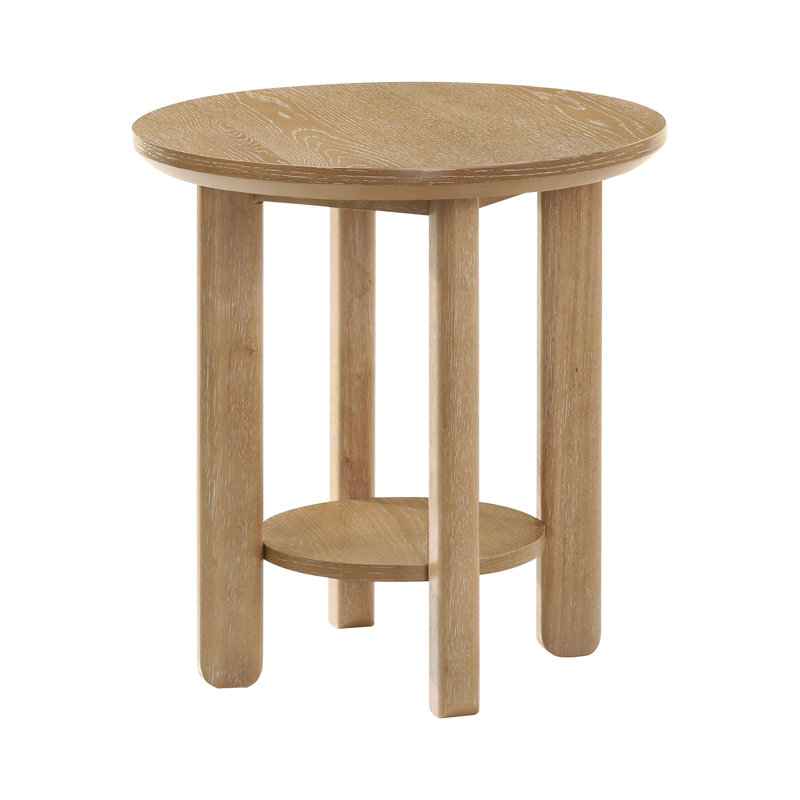 Table de bout transitionnelle l 22,4 po, brun, Light Oak / Brown, Light Oak