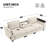 Sectional Sofa With Bluetooth Speaker, Comfy Cloud Couch Set With Drop Down Table And Cup Holders-190968858