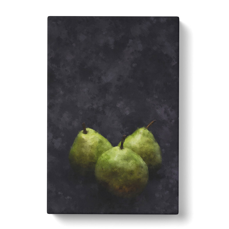Three Pears - Wrapped Canvas, 60cm H x 40cm W x 3cm D