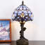 Petite lampe de table en verre coloré Tiffany