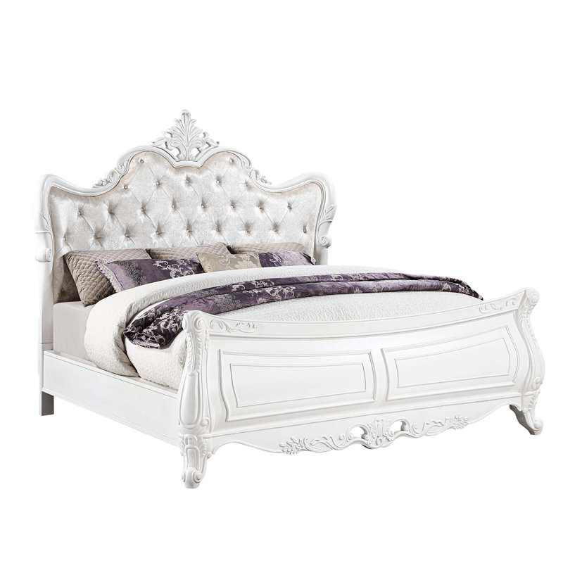 Grand lit de style moderne Opulence en bois, Grand lit