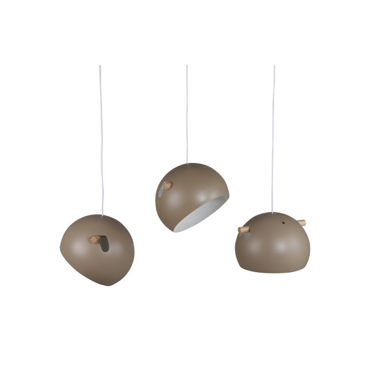 Althea 3 - Light Kitchen Island Pendant, Beige, 22cm H x 97cm W x 29cm D