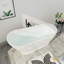 Baignoire de trempage autoportante en acrylique avec drain chromé L 67 po x l 31 po