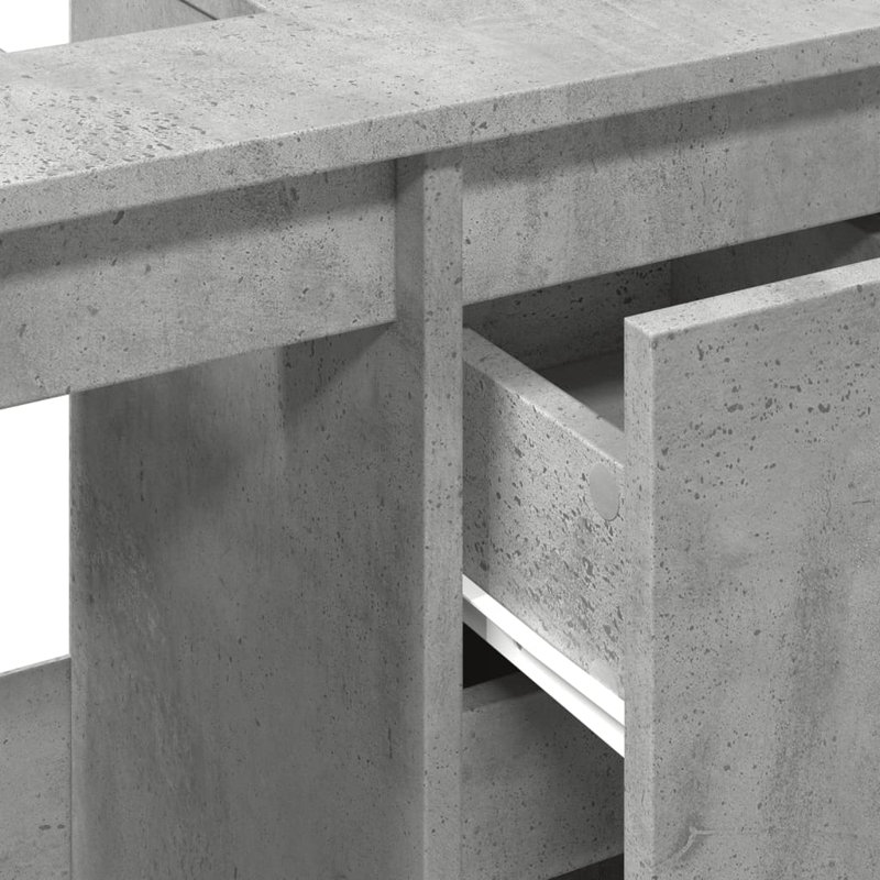 Roumena 65cm Single Bathroom Vanity Base Only, Concrete Grey