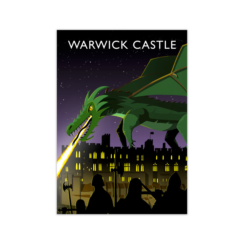 Warwick Castle by Richard O'Neill - Print, 30cm H x 21cm W x 3 cm D