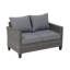 Wicker Outdoor Loveseat with Cushions-100782423