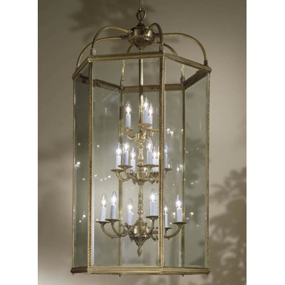 European 15 - Light Outdoor Chandelier