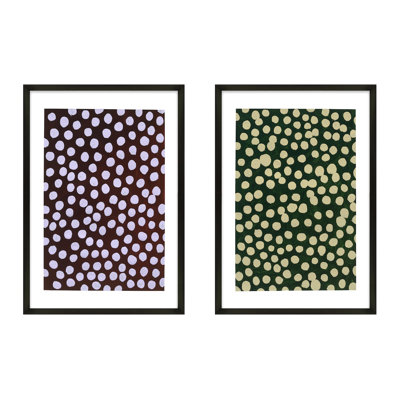 Navi 3 par Michela Sorrentino - Ensemble de 2 peintures encadrées
