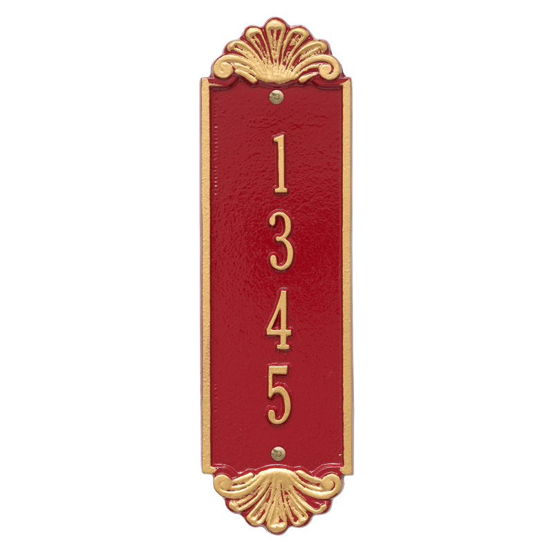 Plaque d'adresse murale personnalisée 4 lignes Hagen