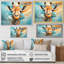 Kristyne Giraffe Elegant Geometric - Girafe, art mural-2131288680-2131288659