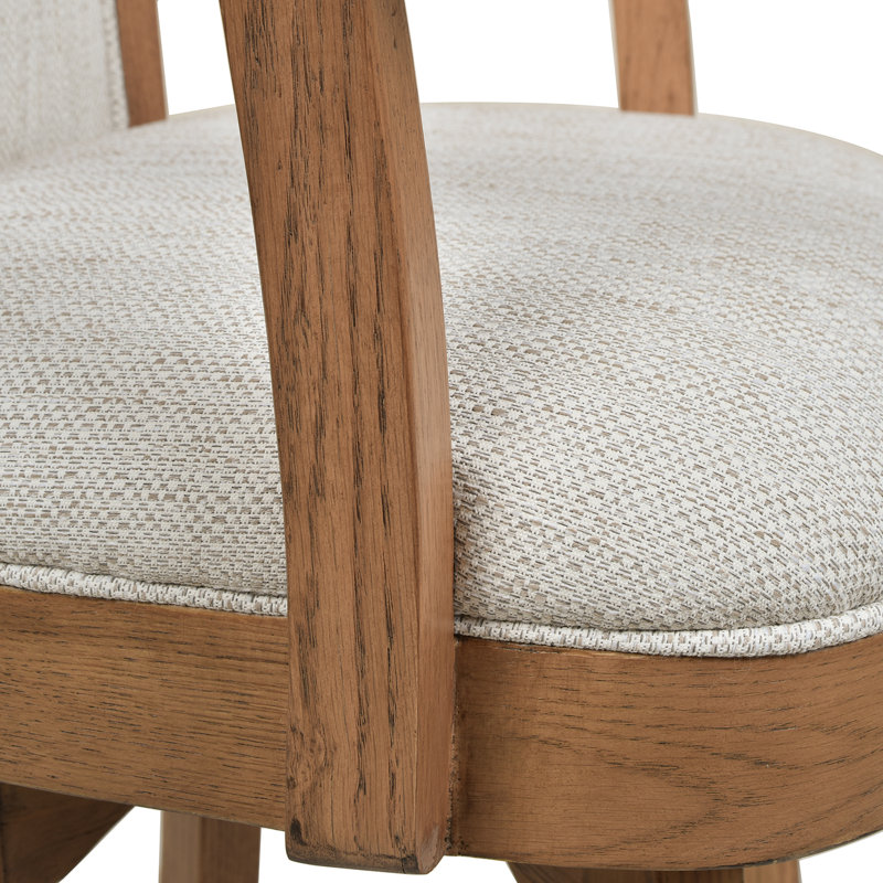 Boden-Rose Swivel Upholstered Counter Stool, Counter Stool (27" Seat Height)