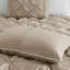Ensemble d'édredon touffeté 7 pièces taupe