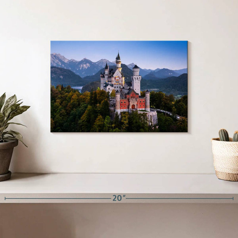 Lilie Scenic Neuschwanstein Castle, H 8 po x l 12 po