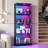 4-Tier Glass Display Cabinet With RGB Sensor Light And Lock-1066826809