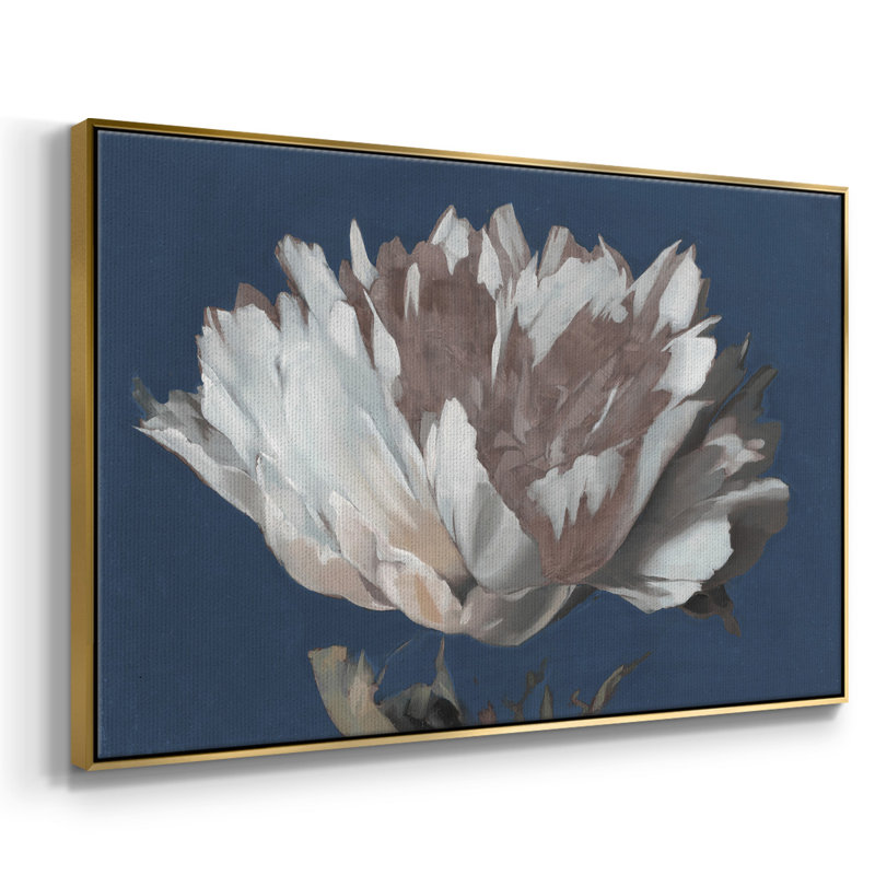 Pivoine blanc, H 25 po x l 37 po x P 2 po, Or