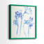 Inky Daffodils I - reproduction encadrée de qualité supérieure - prête à être accrochée - aucun clou requis - aucun clou requis-186278445-186278441