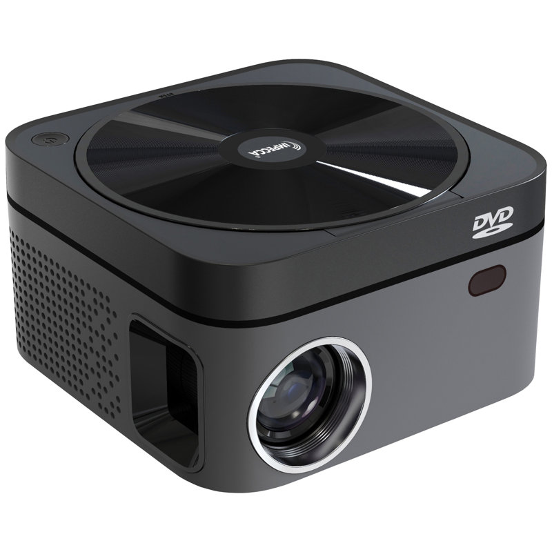 Impecca Portable Home Theatre Projector with Built-in DVD, 110 ANSI Lumens, 720P, up to 120”