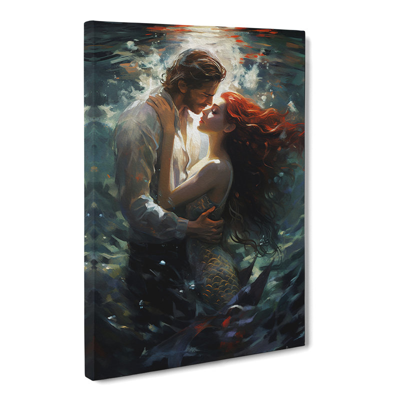Mermaid Romanticism - Print, 60cm H x 40cm W x 3cm D