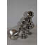 Statue en chrome haltérophile Alesja Modern Art