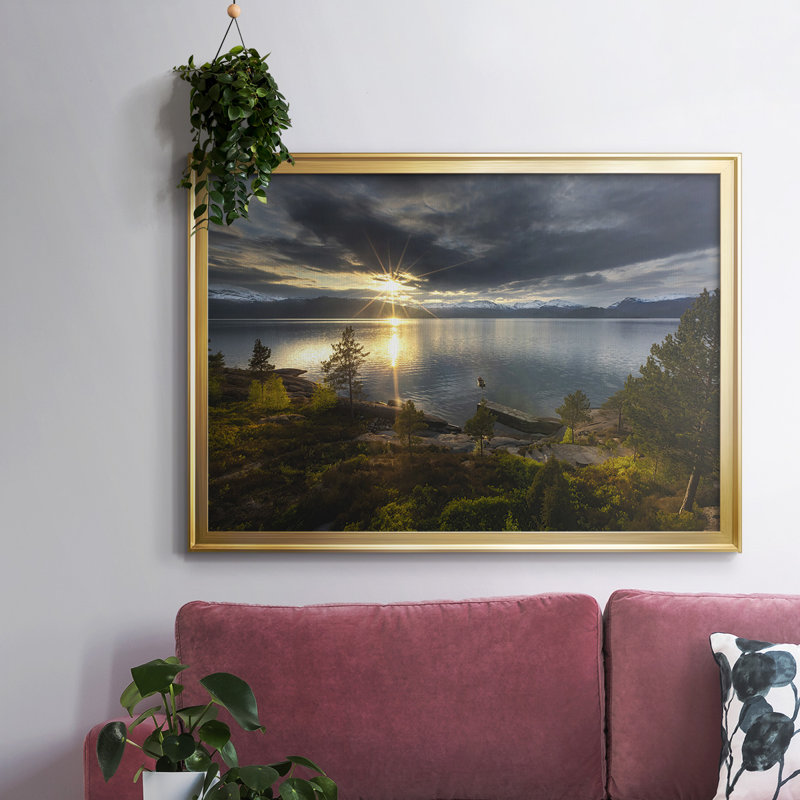 Breaking Dawn - reproduction de photo sur toile, H 18 po x l 26 po x P 1,5 po, Or