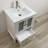 24'' Single Bathroom Vanity with Ceramic Top