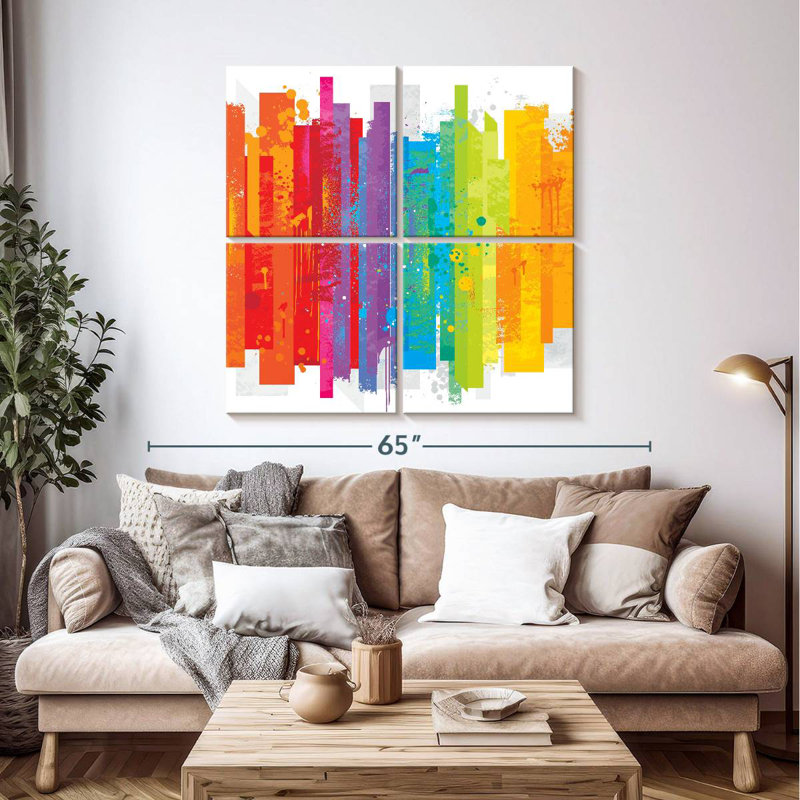 Kirara grunge abstrait arc-en-ciel