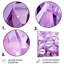 Fusion de pierres précieuses mauves - formes abstraites, art mural en métal-1946942781