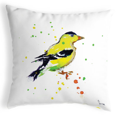  Housse et insert de coussin carré intérieur / extérieur Betsy Goldfinch