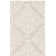 Tapis damassé en viscose / laine beige touffeté à la main Bernon