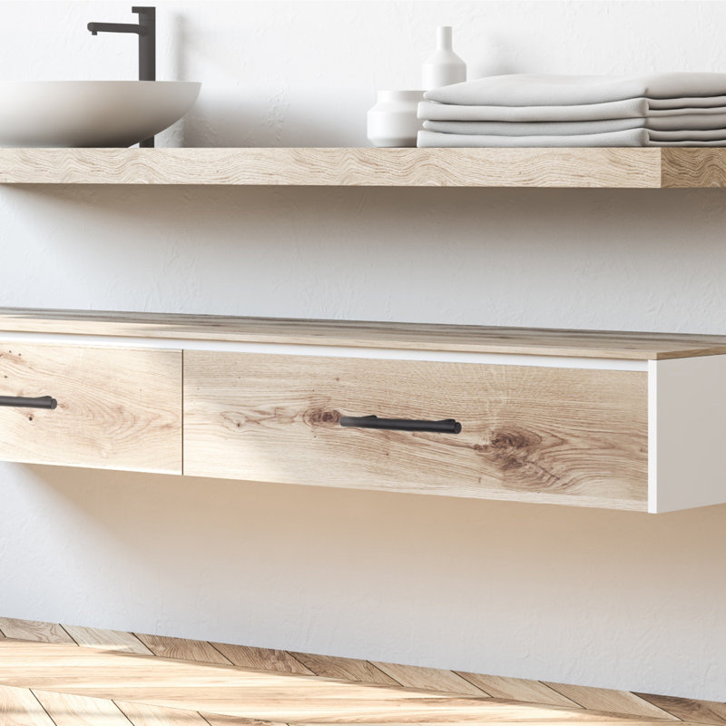 Ensemble de tiroir pour armoire creuse, Noir mat, 6 po