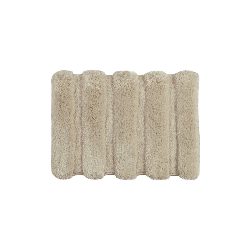 Tapis pour salle de bain 17,5 po x 17,5 po Chanchal, L 17 po x L 24 po, Blé