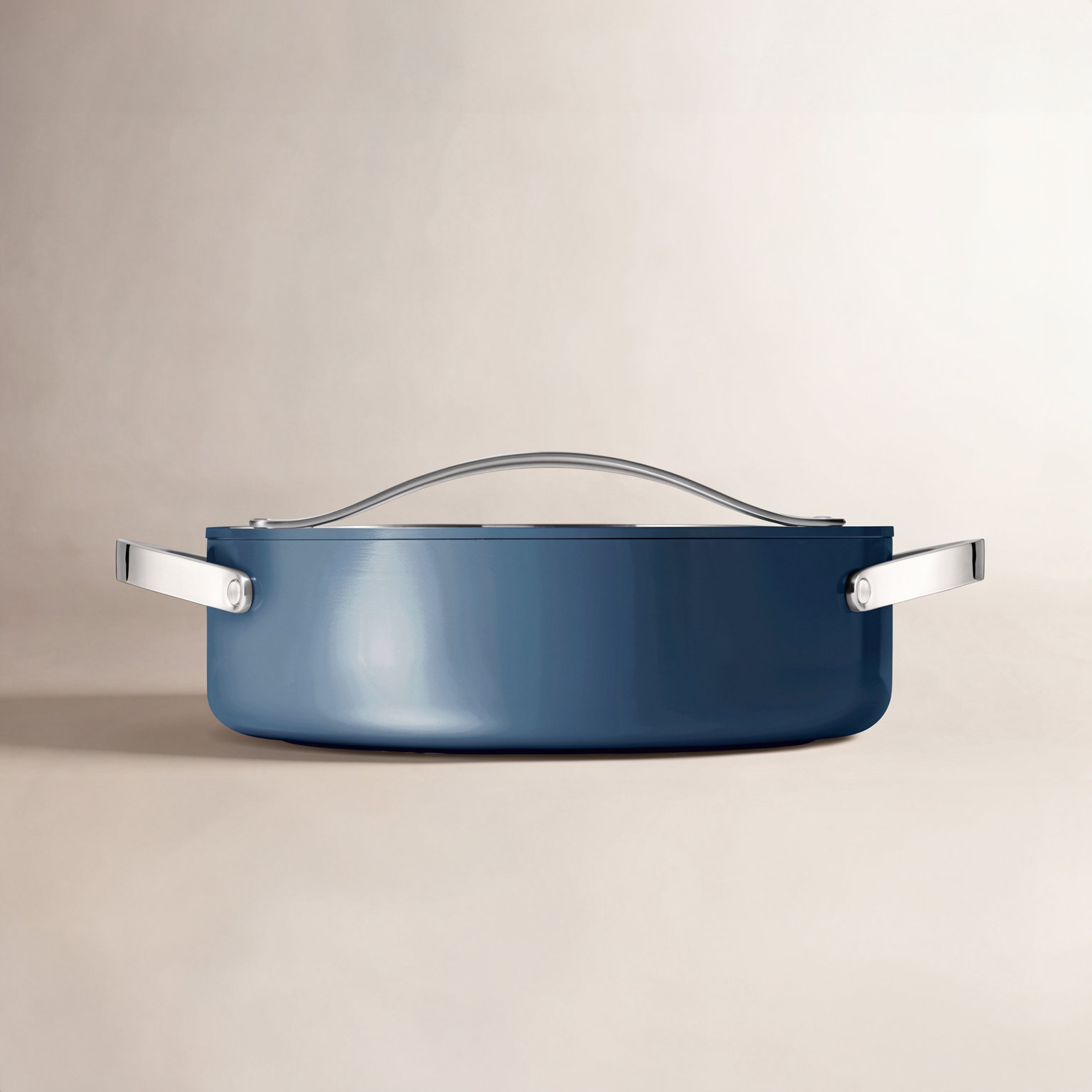 Caraway Nonstick Ceramic Braiser, Navy