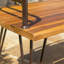 BANC INDUSTRIEL EN BOIS ET MÉTAL