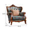 European Style Simple Villa Fabric Chair Upholstered Armchair