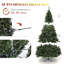 7.5ft Artificial Pine Christmas Tree with 1346 Tips
