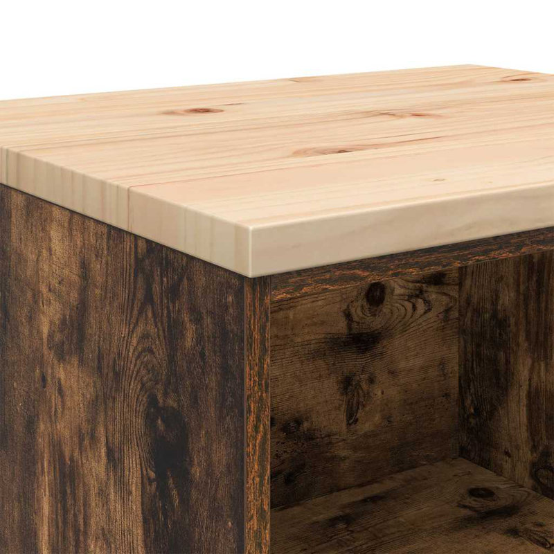 2 Piece Garage Cabinet Part Or Accessory, Smoked Oak