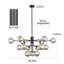 15 - lustre spoutnik moderne en verre de style lustre pour le salon