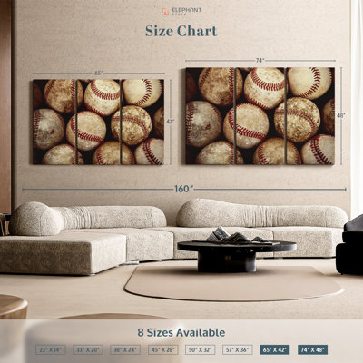 «Baseball» sur toile
