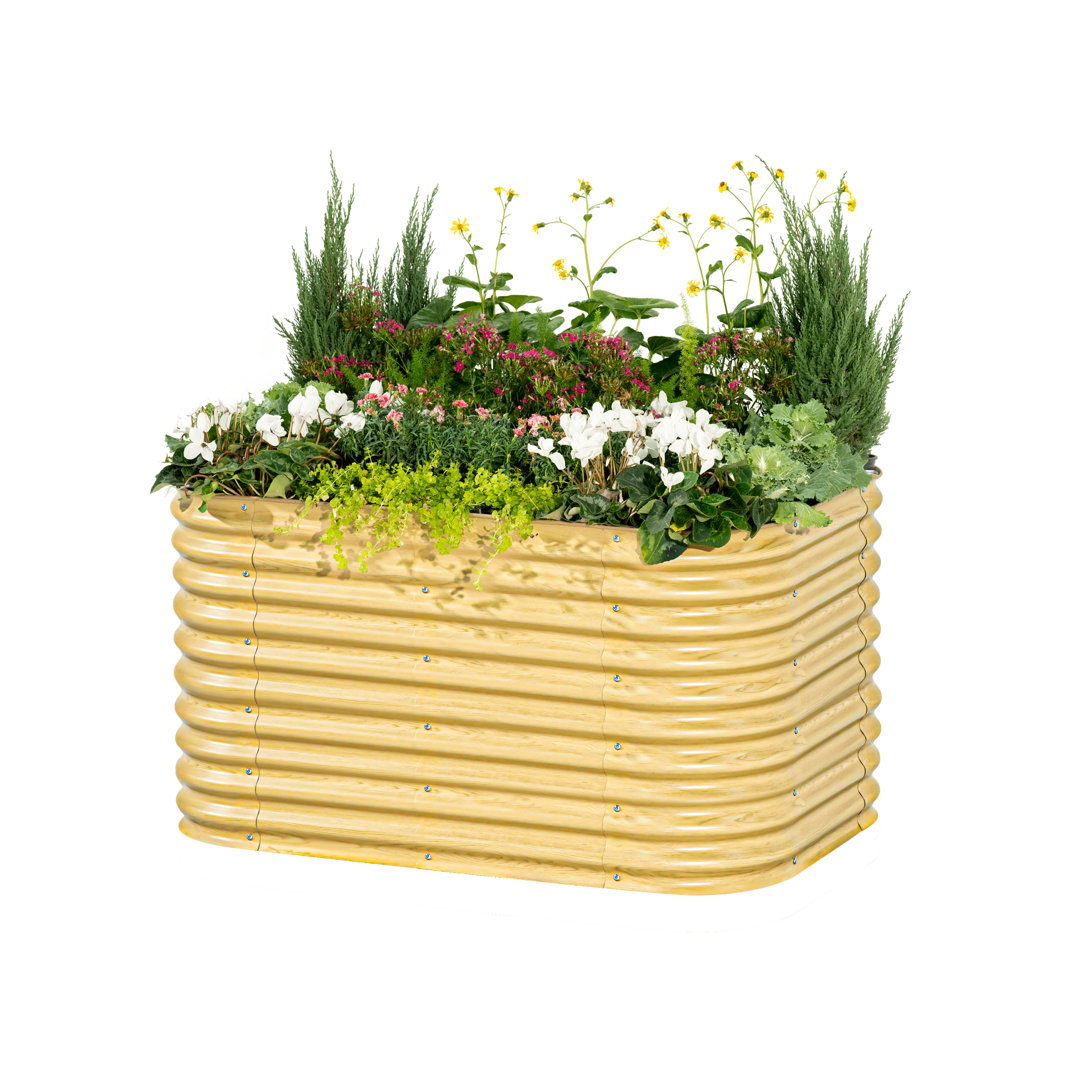 32" Tall 6 In 1 Modular Metal Outdoor Raised Garden Bed Vego Garden 