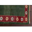 Tapis vert en laine noué à la main de conception unique 2 pi 0 po x 2 pi 10 po Lifthrasir