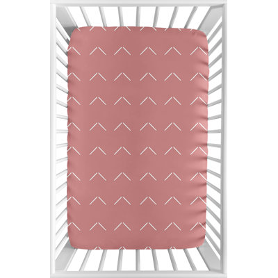 Diamond Tuft Mauve Pink Fitted Mini Crib Sheet By Sweet Jojo Designs