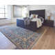 Brandonville Oriental Hand Knotted Wool Blue/Gold/Red Area Rug