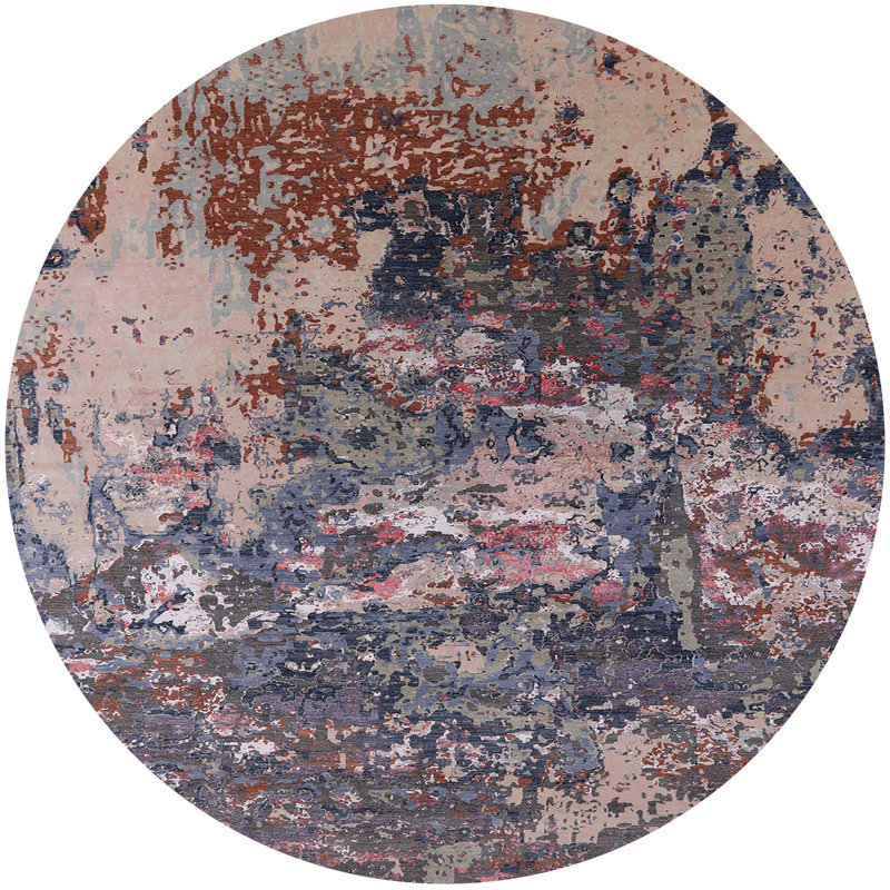 Ombre Indoor Rug, Round 3'