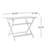 Cami Outdoor Foldable Dining Table, Rectangular 44 Inch, White Wood-121489461
