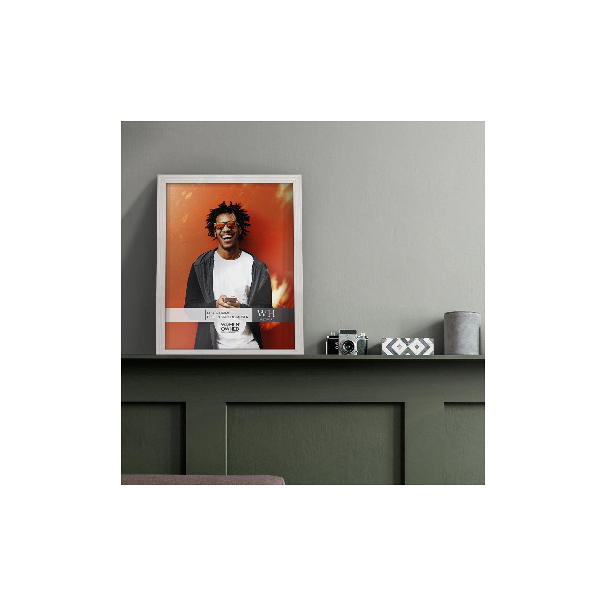 Apolline Wood Picture Frame, White, 11" x 14"