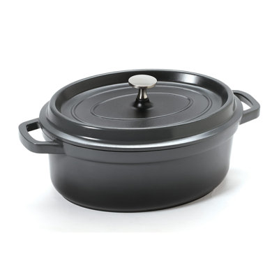 GET Cocotte ovale antiadhésive en fonte d'aluminium