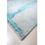 Élégant tapis abstrait en laine noué à la main gris / turquoise-415611214